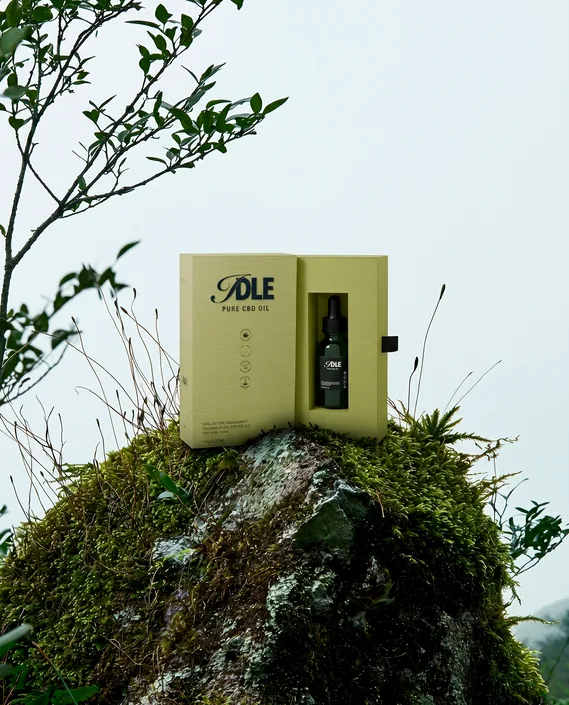 IDLE CBD Oil — packaging front