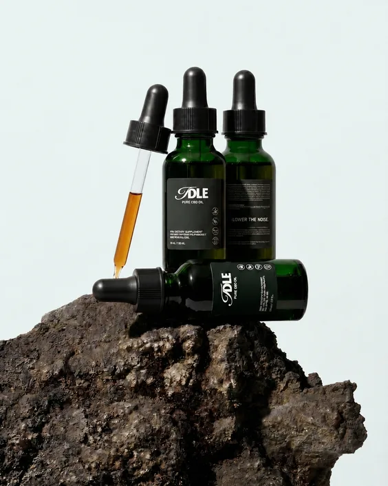 IDLE CBD Oil — label detail